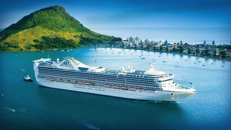 View from cruise ship